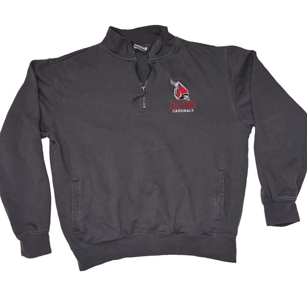 Ball State Cardinals Medium (M) Stadium 1/4 Quarter Zip Sweatshirt Pullover